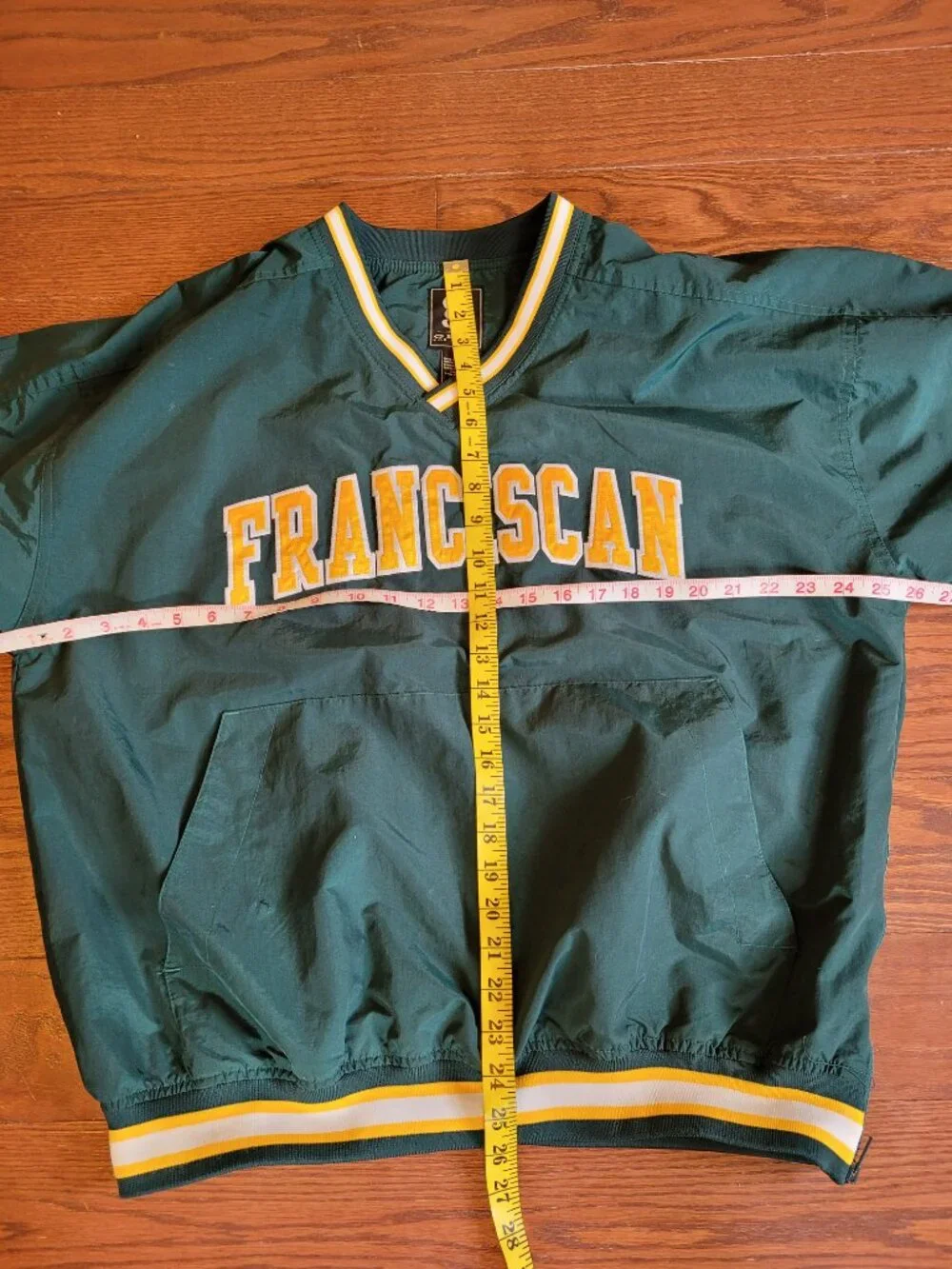 Vintage Gear For Sports Franciscan University pullover windbreaker  dark teal